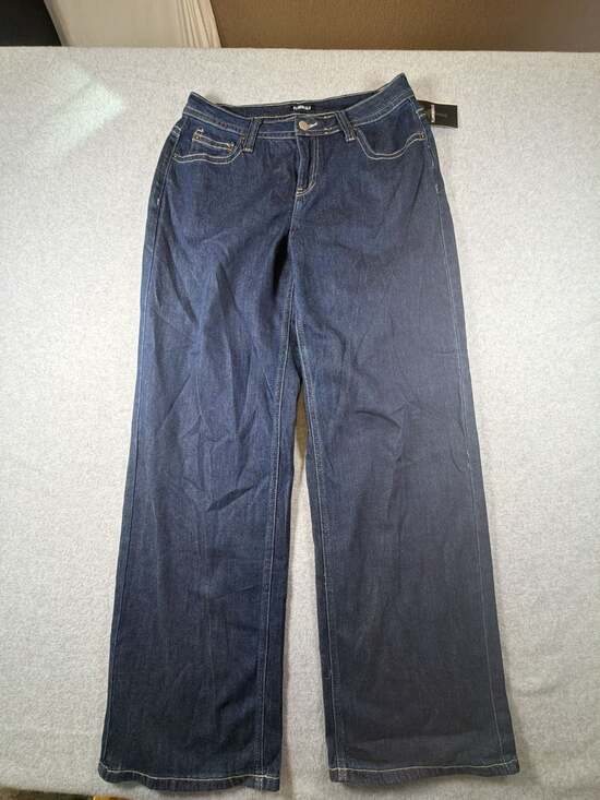 Flamingals Denim - Flamingals Dark Wash High Rise Wide Leg Denim Jeans